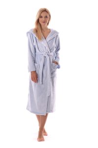 Župan s kapucí Siena unisex světle šedá 31 56 9151
