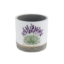Obal na květiny kulatý levandule X5808/2 - dia 13,5 × 12,5 cm