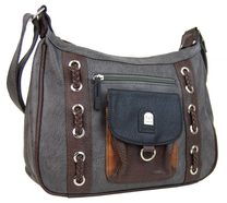 Crossbody kabelka se dvěmi sekcemi H1790 šedá