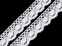 Bavlněná krajka šíře 40 mm paličkovaná návin 13 metrů