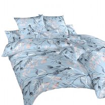 Povlečení bavlna Milaya modrá 200x200, 2x70x90 cm