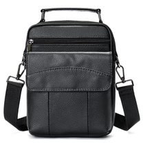 Kožená pánská crossbody taška Gregorio 20x26x9 cm černá