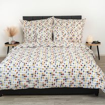Francouzské prodloužené krepové povlečení 240x220, 70x90cm Mozaika