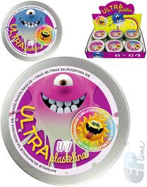 Inteligentní plastelína 80g chytrá hmota mění barvu na světle 3 barvy