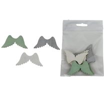 Andělská křídla, 6 ks D5874 - 6 x 0,2 x 3,2 cm