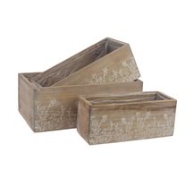 Dřevěný obal s plastem D6896/A - 24  cm