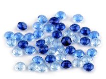 Plastové korálky broušené slavík 6x8 mm sáček 20g