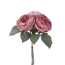 Kytice umělých sušených růží X7631-06 - 32 × 15 × 11 cm