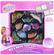 Výroba náramků dětská bižuterie kreativní set s korálky a doplňky v krabici