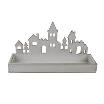Dekorační podnos na svíčky D6593 - 26 × 8 × 2.5 / 13,3 cm