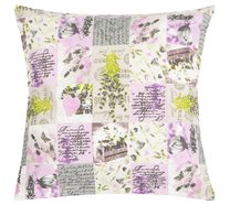 Polštářek ADÉLA - 40x40 cm Patchwork lila