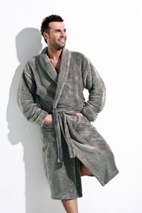Pánský župan Wiktor soft grey XXL