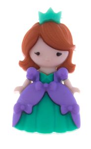 Exclusive - knoflík plastový Princezna fialová