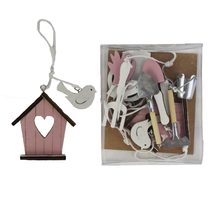 Dřevěné dekorační nářadí 10 ks D1457-05 - 2,5 - 7 x 0,4 x 7,5 cm