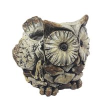 Dekorace na květinu sova X2361 - 24.5 x 22 x 22 cm