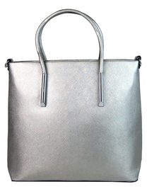 Velká elegantní kabelka YH-1625 stříbrná