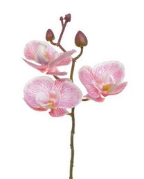 Umělá orchidej - růžová 20 cm