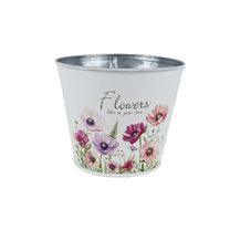 Květináč plechový K4691/1 - D12×H10 cm B:8.5 cm