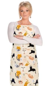 Kuchyňská zástěra ADÉLA Béžová,Černá,Šedá 7750/291 zástěra 67x84 cm