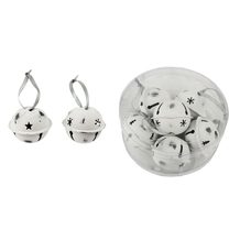 K0669 Bílé kovové rolničky balení 6 kusů