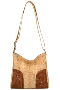 Korková crossbody dámská kabelka MSR12 hnědá