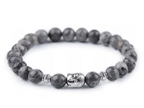 Buddha náramek krajinový jaspis, pánský