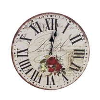 Dekorační Hodiny pr. 34cm - RŮŽE 355219