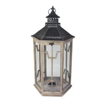 Dřevěná lucerna D2672/ Velká 80 cm
