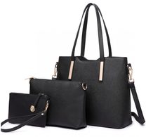 Praktický dámský kabelkový set 3v1 Miss Lulu černá