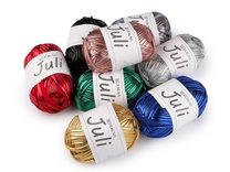 Pletací příze Juli metalická 100 g