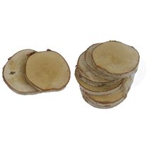 Dekorační dřívka kolečka D6248 - dia 9 - 10 x 1 cm