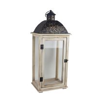 Dřevěná lucerna velká D6046/V -  62,5 cm