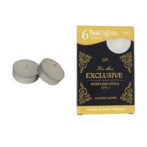 Svíčka čajová EXCLUSIVE FOR MEN 6ks MSC-TL101 - dia 3,7 x 1,8 cm