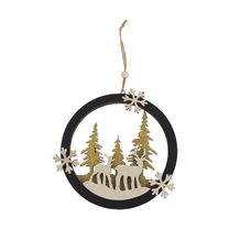 Dekorace k zavěšení D3397-19 - dia 15 x 1 cm