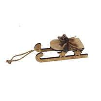 Dekorační sáňky D4225 - 13 x 5 x 5 cm