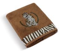 Froté ručník a osuška kolekce Leopard - Osuška 70x140 cm hnědá