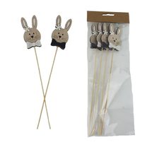 Velikonoční zápich zajíc, 4 ks D7767 - 4.2×0.8×31
