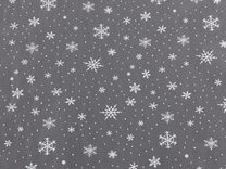 Tyl oděvní / dekorační vánoční vločky METRÁŽ