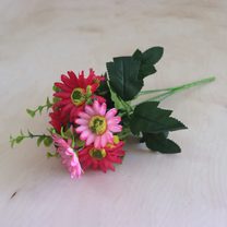 Umělá kytice ružová 371257-08 - 17 x 35 cm
