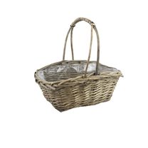 Koš dekorační s plastem P2225/B - 30 cm