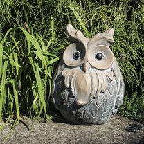Dekorace sova X3254 - 26 x 23 x 34 cm