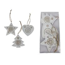 Vánoční dekorace k zavěšení, 3 ks K4378 - 19 × 9 × 1.5 cm