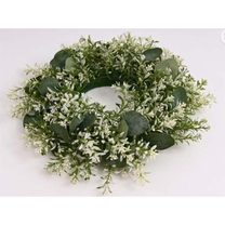 Věnec 30 cm, bílo zelený 371364 - dia 30 cm