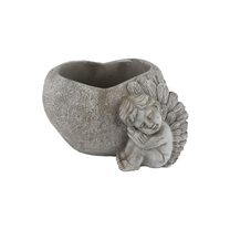 Srdce k osázení s andílkem X5957/2 - 20,5 × 15 × 13 cm