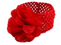 Dětská elastická čelenka do vlasů s květem