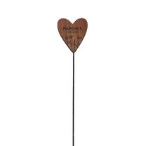 Dekorační zápich srdce MAMINKA D7855 - 5.5*0.6*36.5CM