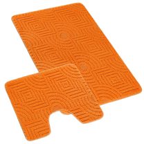 SADA BANY 60x100 + 60x50 cm - s výkrojem - sada 60x100, 60x50 cm Bludiště oranžová