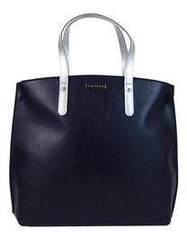 Modro-stříbrná matná kabelka v anglickém stylu S612