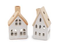 Keramická chaloupka / domeček na svíčku