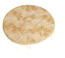 Sedák Adéla kulatý hladký - průměr 40 cm Hadí kůže hnědá